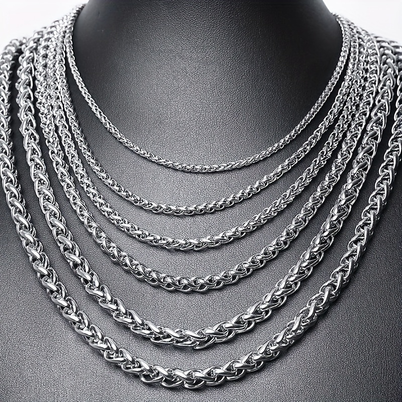 1pc Silver Stainless Steel Keel Chain